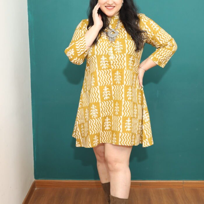 Versatile Mustard Yellow Midi Dress for Every Occasion